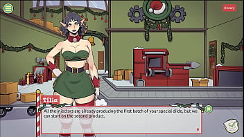 Claus&#039_ Secret Surprise [ XMAS HENTAI Game ] Ep.5 Femboy Cum All Over Santa Elf Cute Face !