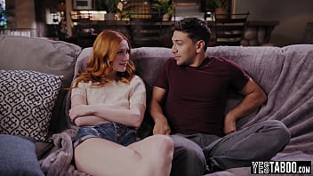 Petite Redhead Teen Fucks Big Dick Stepbro To Get Back At Stepmom