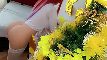 BIG ASS And Cute NEW YEAR. My HOT And Desirable VIRGIN Stepdaughter Showed Me The Thong She Was Wearing At The Evening Toast And Upon Seeing Her Perfect ASS And Wet Pink PUSSY My Huge BBC COCK Started Fucking Her Again And Again Until The HOT CUMSHOT