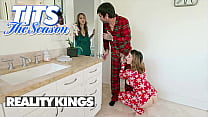 Angel Youngs Gets The Best Christmas Present, A 3some With Her Bf & Her Roommate LaSirena69 REALITY KINGS