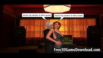 Two 3d Cartoon Lovers From The Game Dance Sexily On The Night Club Two 3d Cartoon Lovers From The Game Dance Sexily On The Night Club