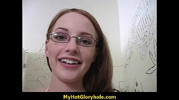 Horny Girl Sucking Her First Big White Cock Anonymously 29