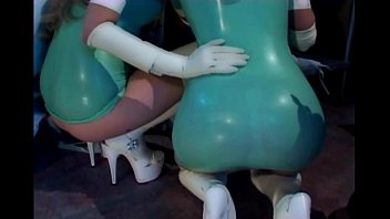 Threesome With Nurses In Latex Lingerie And Gloves Threesome With Nurses In Latex Lingerie And Gloves