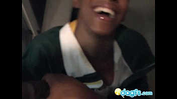 Sexy Black Teen Blow Her Huge Boyfriend&#039_s Dick Outdoor