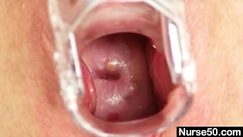 Redhead Grandma Zita Internal Pussy Cervix Shots