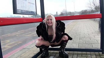 Delightful UK Pornstar Kaz B Pissing In Public Delightful UK Pornstar Kaz B Pissing In Public