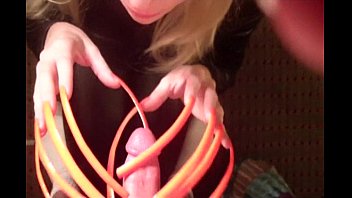 Hot Neon Orange Six Inch Sexy Long Fingernails Hot Neon Orange Six Inch Sexy Long Fingernails