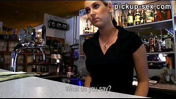 Barmaid Lenka Screwed Up With Customer For Some Money