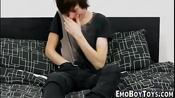 Young Emo Boy Toy Masterbating