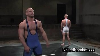 Muscle Bare Gays Wrestling On Mats