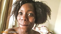 Rwandese Ebony CUMMED On After Job By Big Dick White Boss