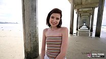 Real Teens Hot Cute Brunette Teen Doing First Porn