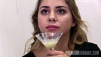 Premium Bukkake Julie Red Swallows 54 Huge Mouthful Cum Loads