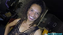 Gorgeous Ebony MILF Sucks Cock In Her Debut Bukkake