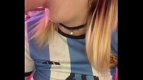 Gan&oacute; La Argentina Y Yo Lo Festejo A Lluvia De Squirt Con Mis Dildos
