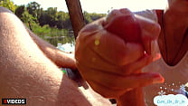 Jerking Off To A Stranger For Money In A Public Place