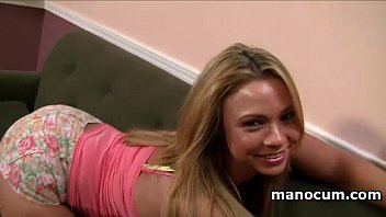 Cock Starved Blonde Sassy Teen Giving Amazing Tugjob In POV Style