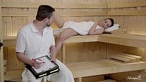RELAXXXED Wet Sauna Sex With Gorgeous Brunette Brazilian Babe Francys Belle