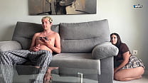 I Just Wanted Prank My Step Brother… But He Start Jerk Off On The Couch Thinking He Alone In Room!!