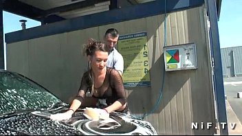 Beautiful French Brunette In Fishnet Anal Fucked Outdoor At The Carwash Beautiful French Brunette In Fishnet Anal Fucked Outdoor At The Carwash