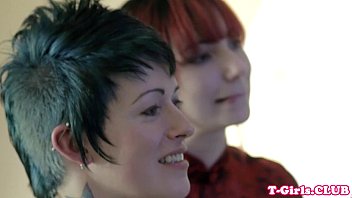 Inked Transgirl Straponfucked By Redhead Babe Inked Transgirl Straponfucked By Redhead Babe