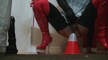 Crossdresser, Lucy Dildo Fucking Ass Crossdresser, Lucy Dildo Fucking Ass