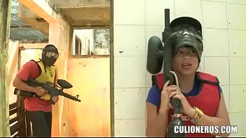 CULIONEROS – Sexy Latina With Huge Butt And Boobs Playing Paintball CULIONEROS – Sexy Latina With Huge Butt And Boobs Playing Paintball