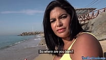 POV Busty Latina4cash Babe Enjoys Public Sex After Casting